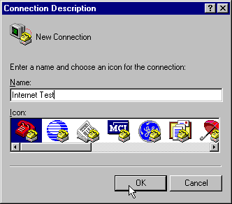 Connection Description Window